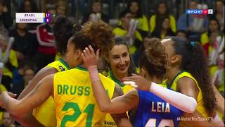 Amistoso Internacional de Vôlei Feminino 2019  Brasil x Argentina  Jogo 2 [upl. by Craig189]