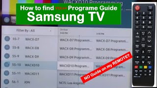 How to find my Program Guide on my Samsung TV [upl. by Niwdla]