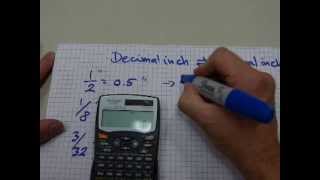 Decimal inches fractional inches [upl. by Murage95]