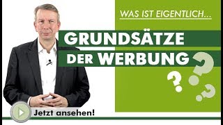 GRUNDSÄTZE DER WERBUNG  Was ist eigentlich [upl. by Hecht853]