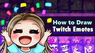 How to Draw Emotes for Twitch  inDepth Tutorial [upl. by Aken]