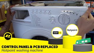 How to Replace Washing Machine Controls Hotpoint [upl. by Trinatte]