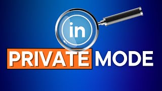 How to Use PRIVATE MODE on LinkedIn 🔎 [upl. by Zach855]