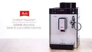 Caffeo® Passione®  Tutorial descaling bean to cup coffee machine [upl. by Phelia536]