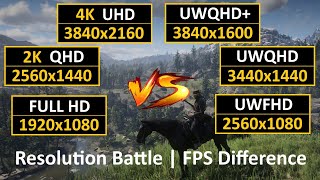 Resolution Battle  FPS Difference  Ultrawide vs Standard  219 vs 169  Benchmark [upl. by Eeruhs]