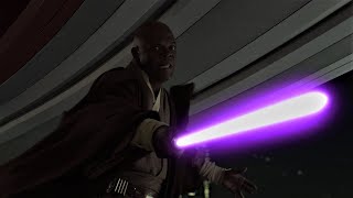 Mace Windu Lightsaber Compilation [upl. by Notyalk]