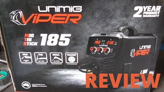 UNIMIG VIPER 185 MIGSTICKTIG WELDER REVIEW [upl. by Yorgo]