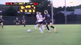 UNCP v LenoirRhyne Soccer Highlights 9421 [upl. by Nanine]