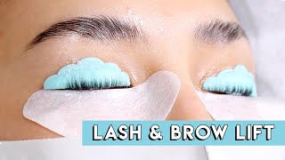 I Got A Lash amp Brow Lift  Heres how the professionals do it [upl. by Leamaj]