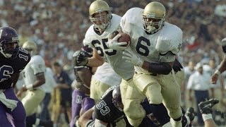 Classic Tailback  Jerome Bettis Notre Dame Highlights [upl. by Ferrand519]