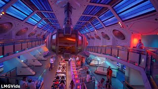 2021 Space Mountain ride  4K 60fps  Disneyland California  Low Light POV [upl. by Bard]