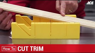 How To Cut Wood Trim  Ace Hardware [upl. by Netnilc]