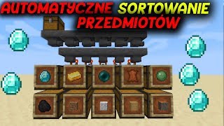 Minecraft PROSTY Automat do sortowania rzeczy AUTOMATYCZNY MAGAZYN 1141152116 [upl. by Enael]