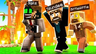 SOMEONE Set Camp MINECRAFT on FIRE Funny Moments [upl. by Ping]