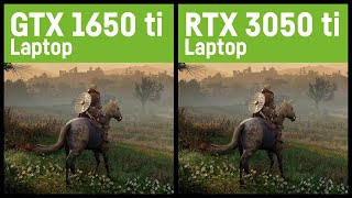 GTX 1650 ti vs RTX 3050 ti 60W LaptopNotebook in 20 Games [upl. by Gabrila]