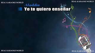 Karaoke un mundo ideal Aladdin [upl. by Ferwerda]