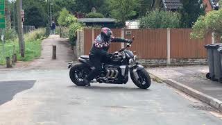 Triumph Rocket 3 R 2500cc Patriot Exhaust [upl. by Harl312]