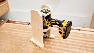 Making A Portable Drill Press  Drilling Guide [upl. by Cita]