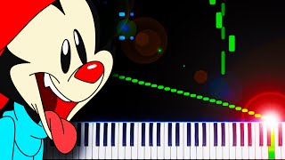 Animaniacs 2020 Theme Song  Piano Tutorial [upl. by Barolet]