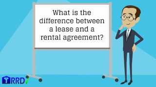 Landlord IQ Whats the Difference Between a Rental Agreement and a Lease [upl. by Inanak]