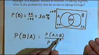 Conditional Probability part 1 12818a [upl. by Annawt]