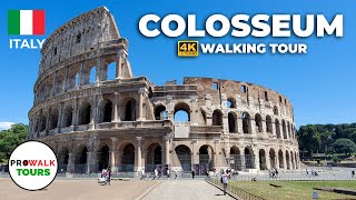 Colosseum Walking Tour  4K  Rome Italy [upl. by Ahsietal]