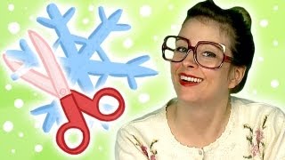 How To Make Easy Paper Snowflakes For Kids by Big Kid Affy Its COOL [upl. by Tahp783]