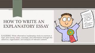 How to Write an Explanatory Essay 8th Gr [upl. by Lamberto]