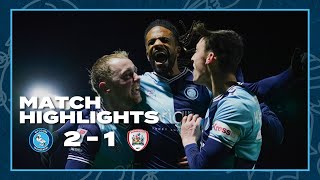 HIGHLIGHTS Wycombe 2  1 Barnsley [upl. by Eirrak]