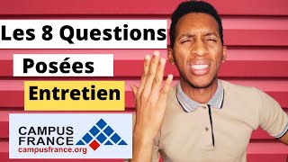 Les questions les plus posees en entretien  Comme réussir lentretien Campus France [upl. by Liva935]