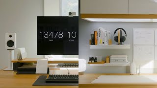 DIY Desk Setup amp Home Office Tour [upl. by Anigroeg]