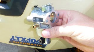 Cub cadet Kohler engine carburetor replacement plus making a gasket from scratch [upl. by Shiroma]