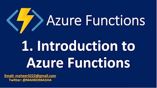 Azure Functions Getting Started Tutorials [upl. by Sybila96]