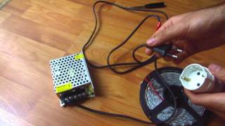 How to Connect LED DriverTransformer to Flexible LED strip [upl. by Alyam]