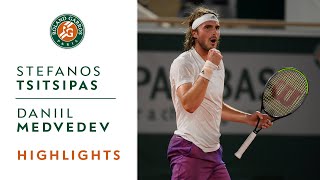 Stéfanos Tsitsipás vs Daniil Medvedev  Quarterfinals Highlights I RolandGarros 2021 [upl. by Yorled]