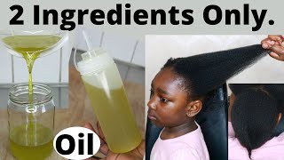 Only 2 Ingredients Super Hair Growth Oil  Better Than Onion Spray amp I Promise You No More Baldness [upl. by Niawd]