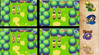 Legend of Zelda Four Swords GBA  4Player Online CoOp via Parsec and mGBA [upl. by Yelrah]