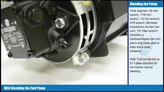 MSR Oil Pump Bleeding HD [upl. by Noet]