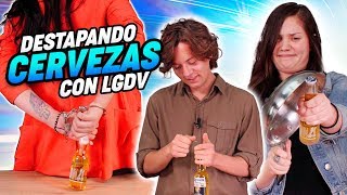 Retos Destapando cervezas con diferentes objetos [upl. by Lesli995]