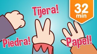 Piedra Tijera Papel Y Más Canciones Infantiles  Múscia Para Niños [upl. by Hahsia]