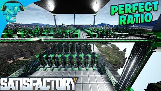 SATISFACTORY  Perfect Builds and Perfect Ratios for an OCD Friendly Iron Factory [upl. by Aretak776]