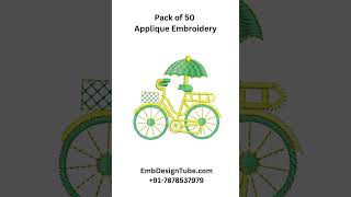 Bunch Of 50 Applique Embroidery Designs [upl. by Thaxter]