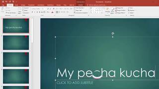 Making a Pecha Kucha on PC with PowerPoint [upl. by Von825]