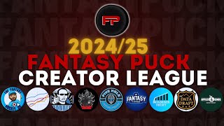 Fantasy Hockey Creators League 202425  LIVE [upl. by Llerruj]