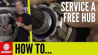 How To Service A Free Hub Body  Mountain Bike Maintenance [upl. by Akkahs26]