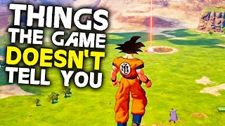 Dragon Ball Z Kakarot  10 Things The Game Doesnt Tell You [upl. by Mathilda931]