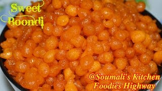 How to prepare Sweet Boondi  Diwali Special Recipe  Bengali Bode Recipe [upl. by Natassia]