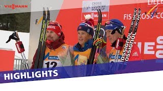 Highlights  Klaebo powers to yet another victory in Lillehammer  FIS Cross Country [upl. by Nirra796]