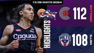 Criollos de Caguas vs Mets de Guaynabo  Mejores Jugadas  BSN2024 [upl. by Aliled]