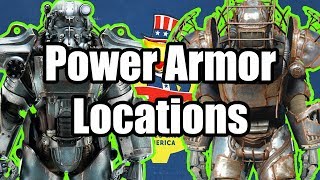 Fallout 76  20 Power Armor Locations And Power Armor Tips High Level Gear Fallout 76 Guide [upl. by Adim]